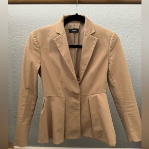 Theory Peplum Tan Blazer, size 00